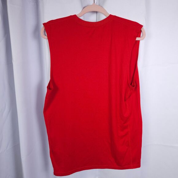 NIke Georgia Bulldogs Mens Small Red Sleeveless Tank Top Dri-Fit Athletic Shirt - Picture 3 of 5